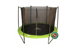 Батут DFC JUMP 10ft складной, c сеткой, цвет apple green