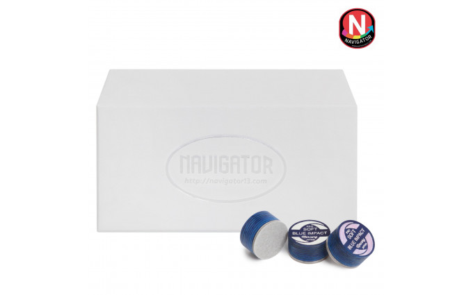 Наклейка для кия Navigator Blue Impact Pro ø13мм Soft 1шт.